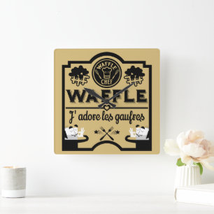 Wafels uit België Vierkante Klok