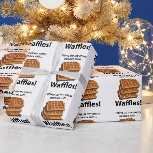 Wafels vullen mijn lege ruimtes met wafels cadeaupapier (Feestdagen)