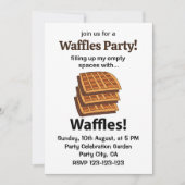 Wafels vullen mijn lege ruimtes met wafels kaart (Voorkant)