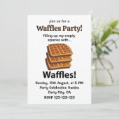 Wafels vullen mijn lege ruimtes met wafels kaart (Staand voorkant)