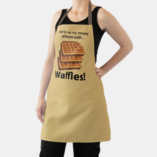 Wafels vullen mijn lege ruimtes met wafels schort (Insitu)