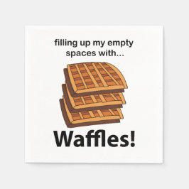 Wafels vullen mijn lege ruimtes met wafels servet