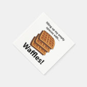 Wafels vullen mijn lege ruimtes met wafels servet (Hoek)