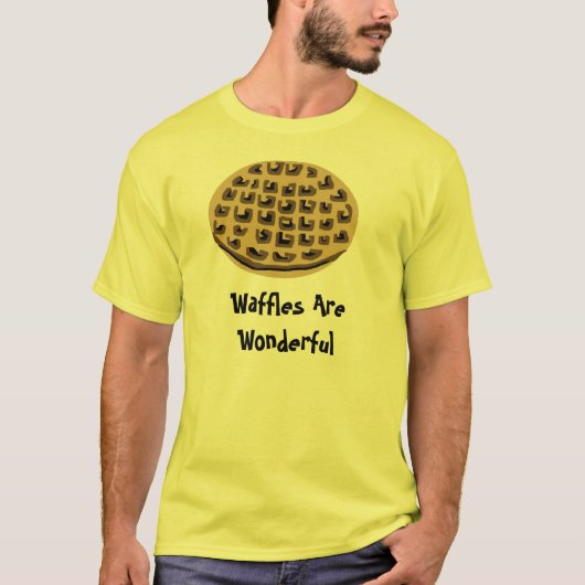Wafels zijn geweldig t-shirt (Voorkant)