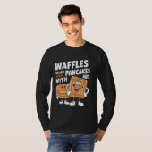 Wafels zijn gewoon pannenkoeken met ABS T-shirt (Voorkant volledig)