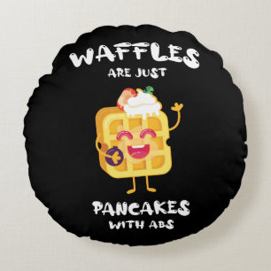 Wafels zijn net zoals pannenkoeken met afbijten rond kussen