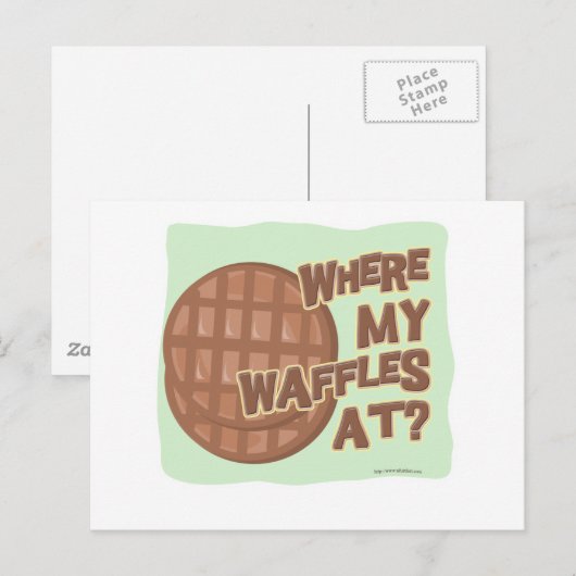Wafeltekort! Briefkaart (Voorkant / Achterkant)
