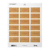 Wafeltextuur Etiket (Full Sheet)