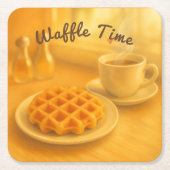 Wafeltijd – Gezellige Belgische ontbijtmomenten Kartonnen Onderzetters (Voorkant)