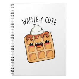 Waffel-achtige grappige waffel woordgrap  notitieboek