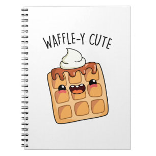 Waffel-achtige grappige waffel woordgrap  notitieboek