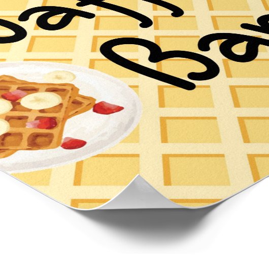 Waffelbar-poster Poster (Hoek)