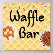 Waffelbar-poster Poster (Voorkant)