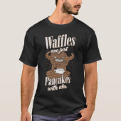 Waffels zijn gewoon pannenkoeken met ABS Funny Wor T-shirt (Voorkant)
