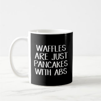 Waffels zijn gewoon pannenkoeken met afbijten koffiemok