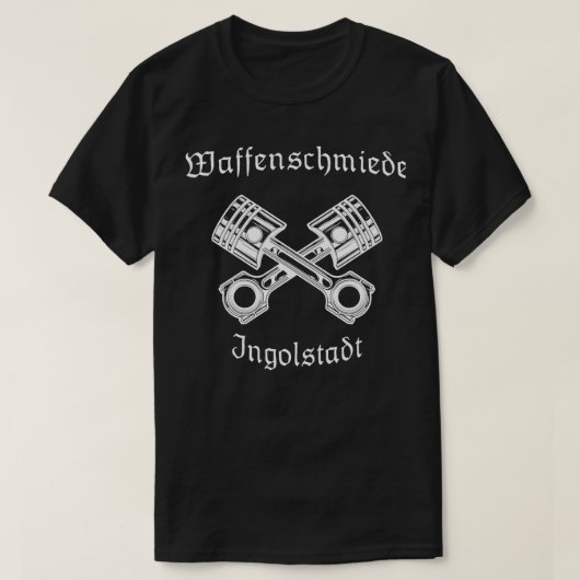 Waffenschmiede Ingolstadt piston T-shirt (Design voorkant)