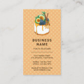 Waffle Blue Frosting Drip Pastry Chef Bakery Visitekaartje (Achterkant)