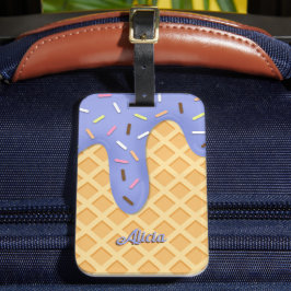 Waffle Cone Bagagelabel