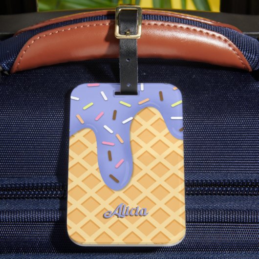 Waffle Cone Bagagelabel (Voorkant Insitu 2)