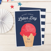 Waffle Cone Labour Day Celebration Kaart