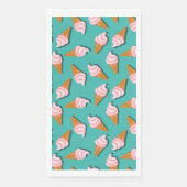 Waffle cones ice cream and frozen yogurt pattern servet (Voorkant)