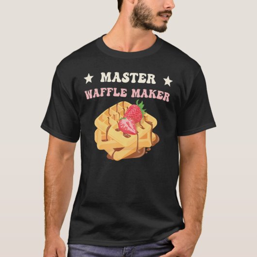 Waffle Costume Breakfast Waffle Master Waffle Make T-shirt (Voorkant)