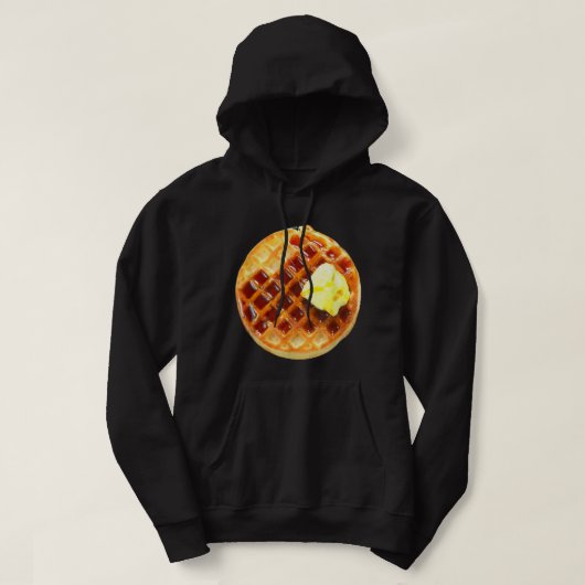 Waffle Cosume Easy Last Minute Halloween Breakfast Hoodie (Design voorkant)