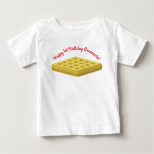 Waffle Cute Breakfast Brunch Kinder 1st Birthday