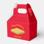 Waffle Cute Breakfast Brunch Kinder 1st Birthday Bedankdoosjes (Voorkant Zijde)