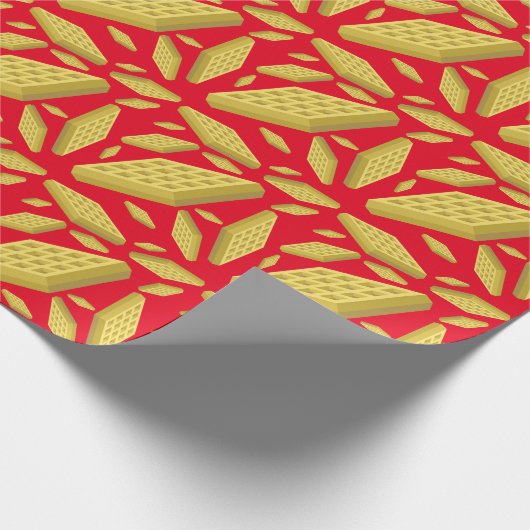 Waffle Cute Breakfast Brunch Kinder 1st Birthday Cadeaupapier (Hoek)