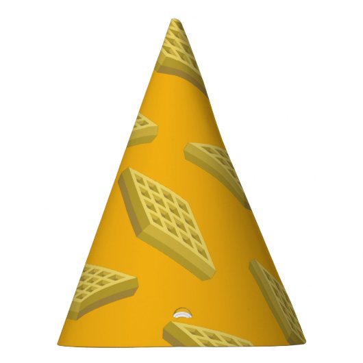 Waffle Cute Breakfast Brunch Kinder 1st Birthday Feesthoedjes (Rechts)