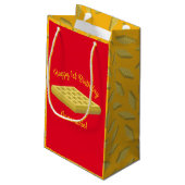 Waffle Cute Breakfast Brunch Kinder 1st Birthday Klein Cadeauzakje (Achterkant Gekanteld)