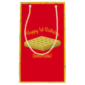 Waffle Cute Breakfast Brunch Kinder 1st Birthday Klein Cadeauzakje (Voorkant)