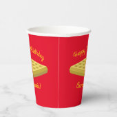 Waffle Cute Breakfast Brunch Kinder 1st Birthday Papieren Bekers (Rechts)