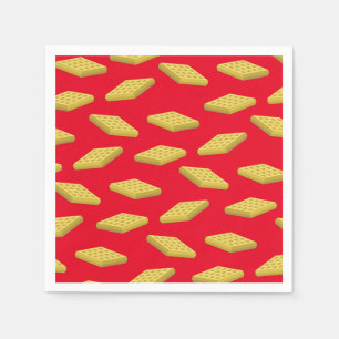 Waffle Cute Breakfast Brunch Kinder 1st Birthday Servet