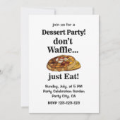 Waffle Dessert Food Funny Kaart (Voorkant)