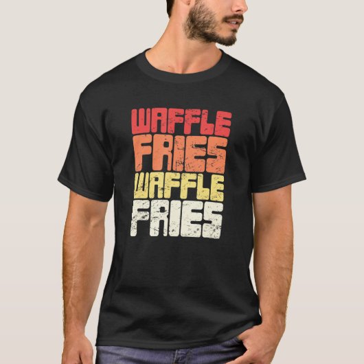 Waffle Fast Food Waffle Fries 1 T-shirt (Voorkant)
