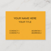 Waffle Food Restaurant Funny Visitekaartje (Achterkant)