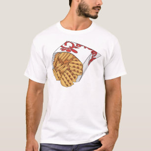 Waffle Fries Sticker T-shirt