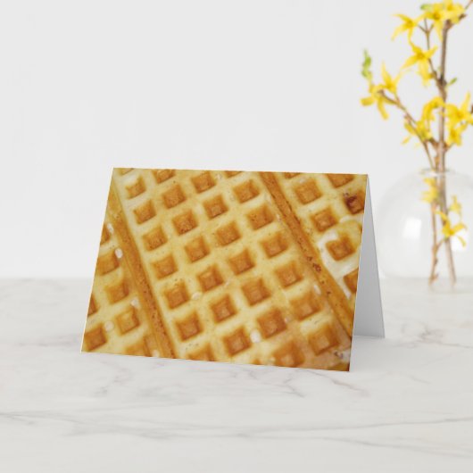"Waffle" Hartelijk dank Kaart (Gele Bloem)
