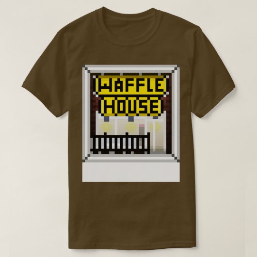 Waffle House WHITE BORDER T-shirt (Design voorkant)