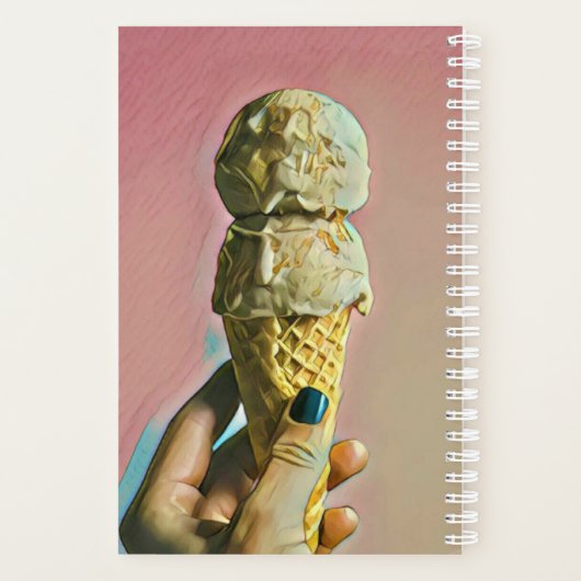 Waffle ice cream cone planner (Achterkant)