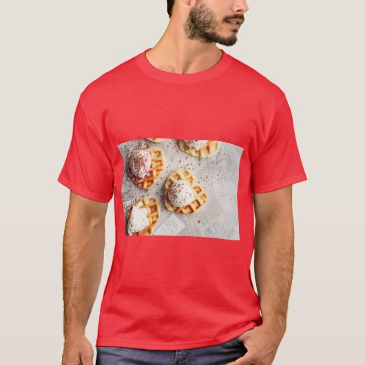 Waffle Ice Cream Love Tee T-shirt (Voorkant)