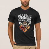 Waffle is mijn liefdestaal t-shirt (Voorkant)