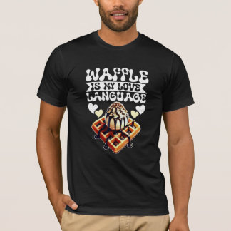 Waffle is mijn liefdestaal t-shirt