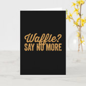 Waffle Kaart (Gele Bloem)