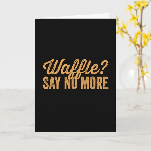 Waffle Kaart (Gele Bloem)