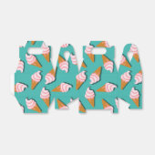 Waffle-kegels, ijs en bevroren yoghurtpatroon bedankdoosjes (Uitgevouwen)