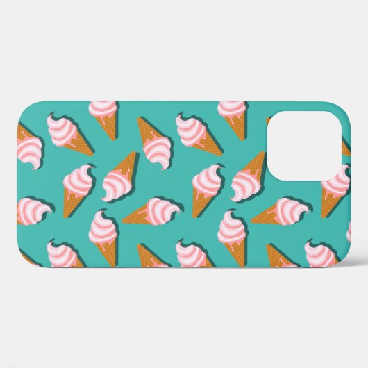 Waffle-kegels, ijs en bevroren yoghurtpatroon Case-Mate iPhone case (Achterkant (horizontaal))
