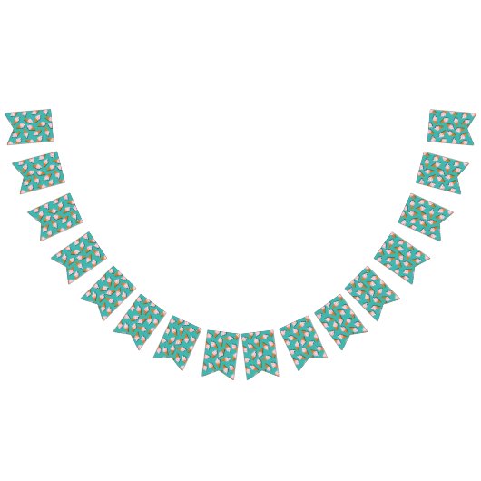 Waffle-kegels, ijs en bevroren yoghurtpatroon vlaggetjes (Alle)